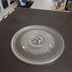 Glass Microwave Replacement Plate 10.5" In Like New Condition 