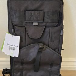 Brand New Wild Gym Black Feather Ruck Backpack With Built-in Hip Belt and Weight Plate Compatibility