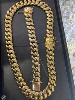 Big miami Cuban link set