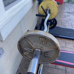 2x25lb Plates And Bar