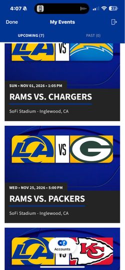 LA Rams vs Greenbay Packers