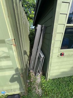 FREE SALVAGE sliding glass door & frame