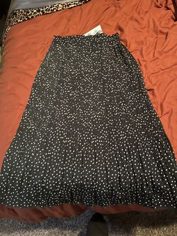 Black Polka Dot Skirt