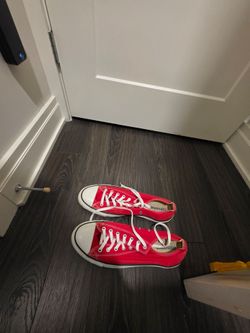 Red Converse Shoes Size 13