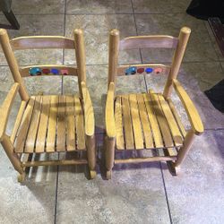 Pair Of Children’s Rocking Chairs