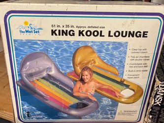 Intex King Kool lounge, pool float new in box vintage