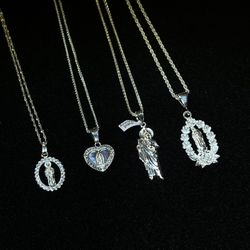 Real Silver Necklace Sets