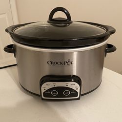 Crock-Pot Smart-Pot 4 Quart Silver Digital Slow Cooker 