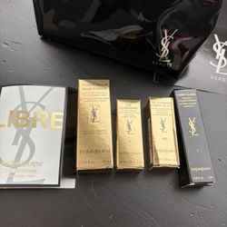 YSL Travel Makeup Bag, with Mini Travel Size Cosmetics