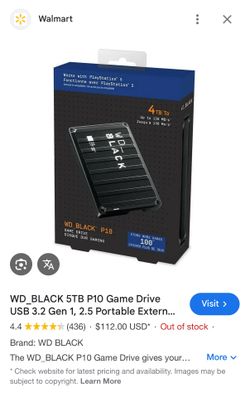 (4) WD_Black External Hard Drives 5TB Brand New Sealed!!