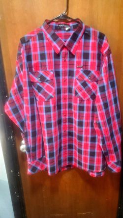 Vintage rocawear plaid flannel