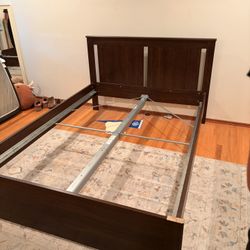 Full Size IKEA Bed With Storage