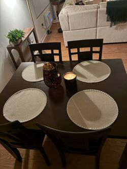 Dining table with chairs