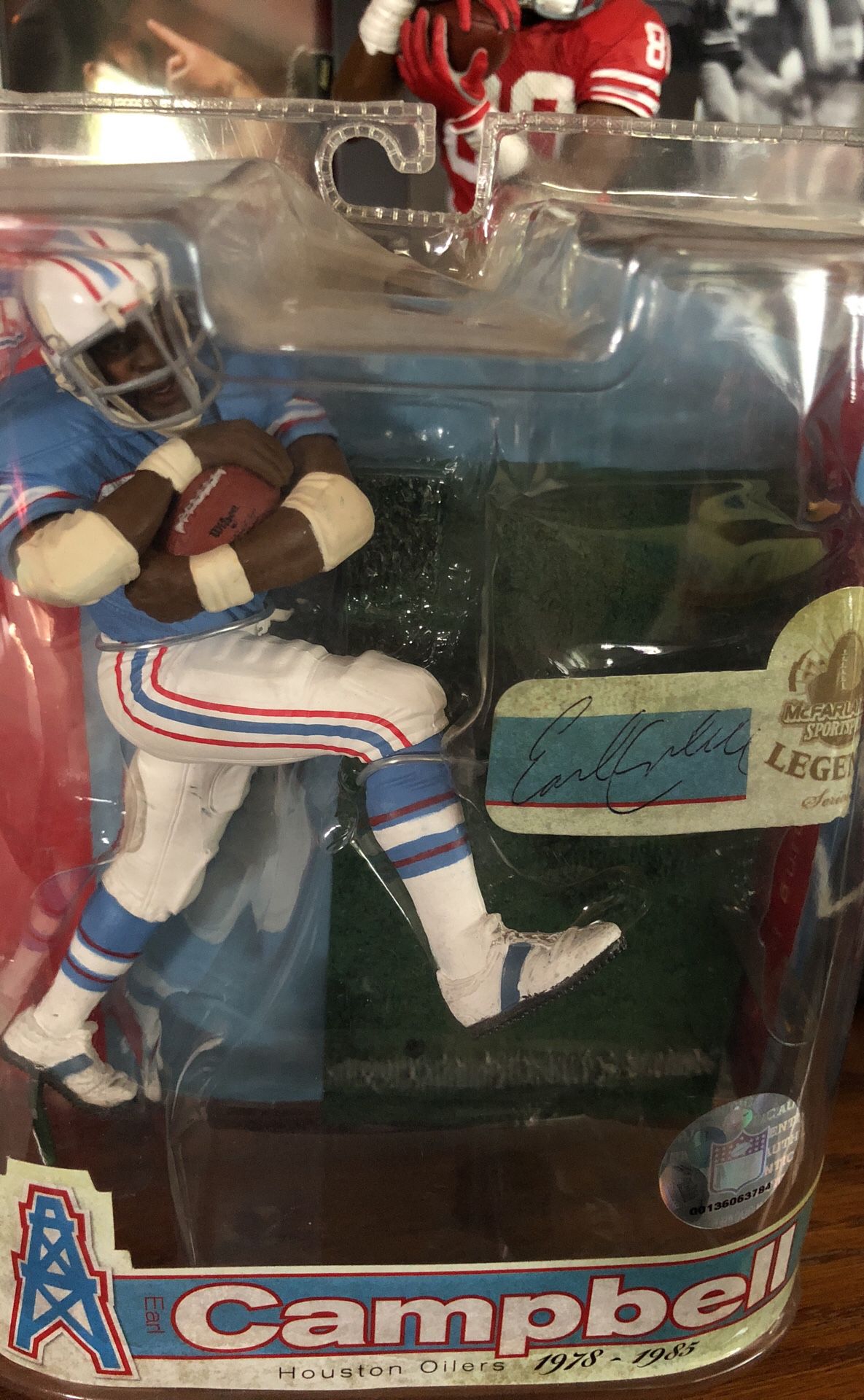 Campbell action figure Houston oilers