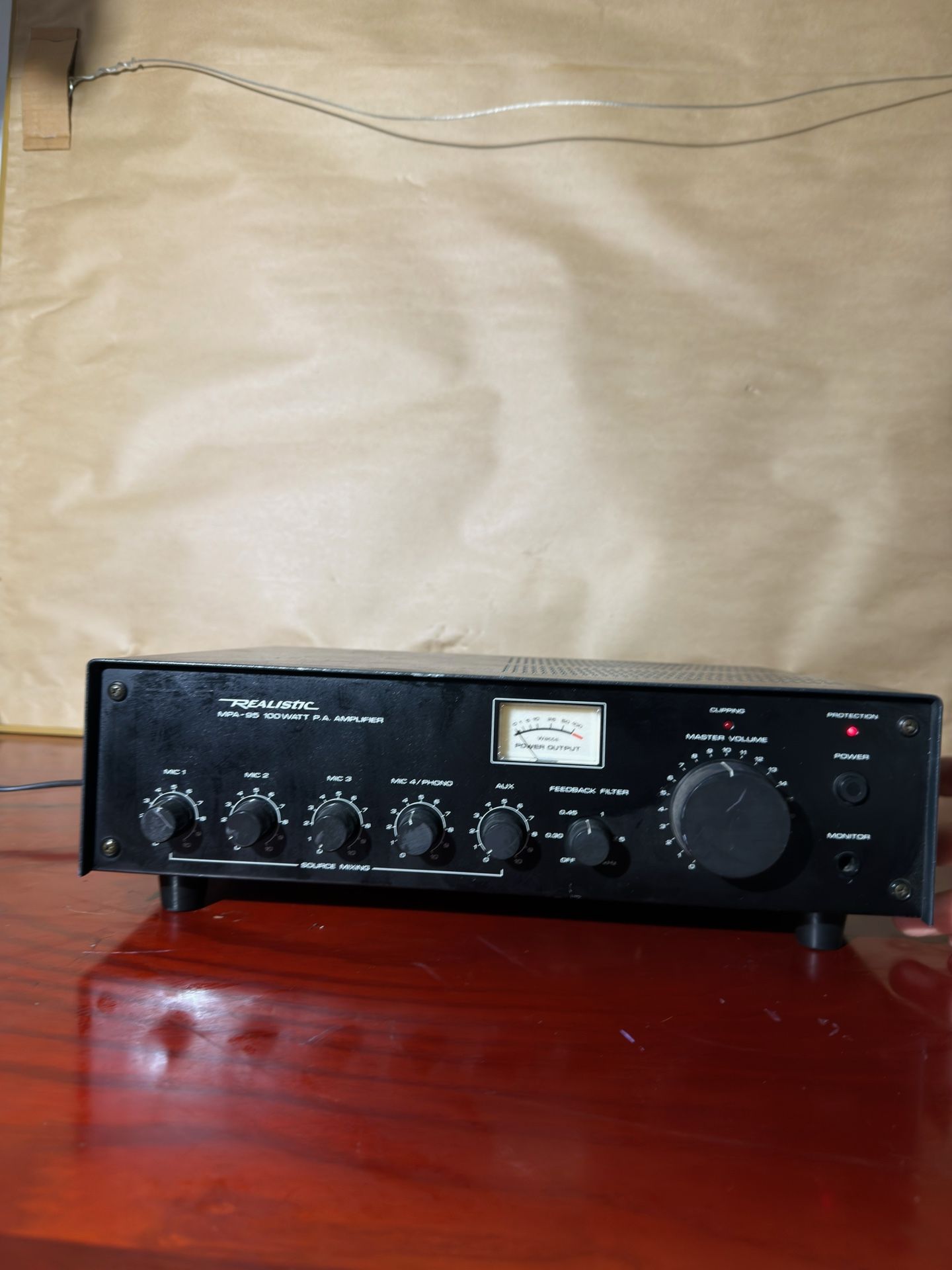 Vintage Realistic MPA-95 100 Watt PA Amplifier Model 32-2036  