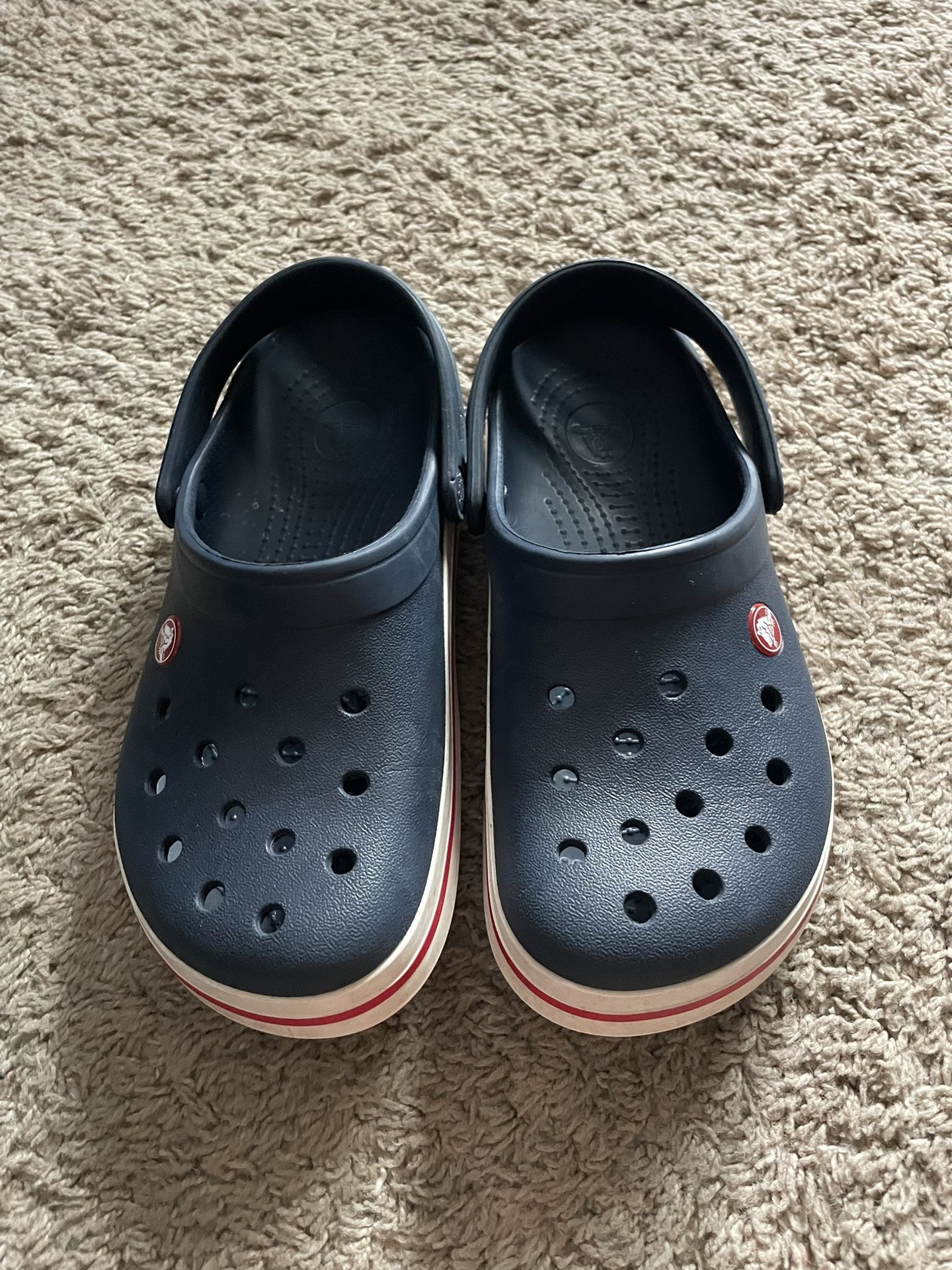 Navy Blue Crocs size J5
