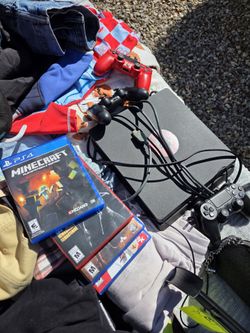 PS4 Slim Console Bundle with Games and Controllers
