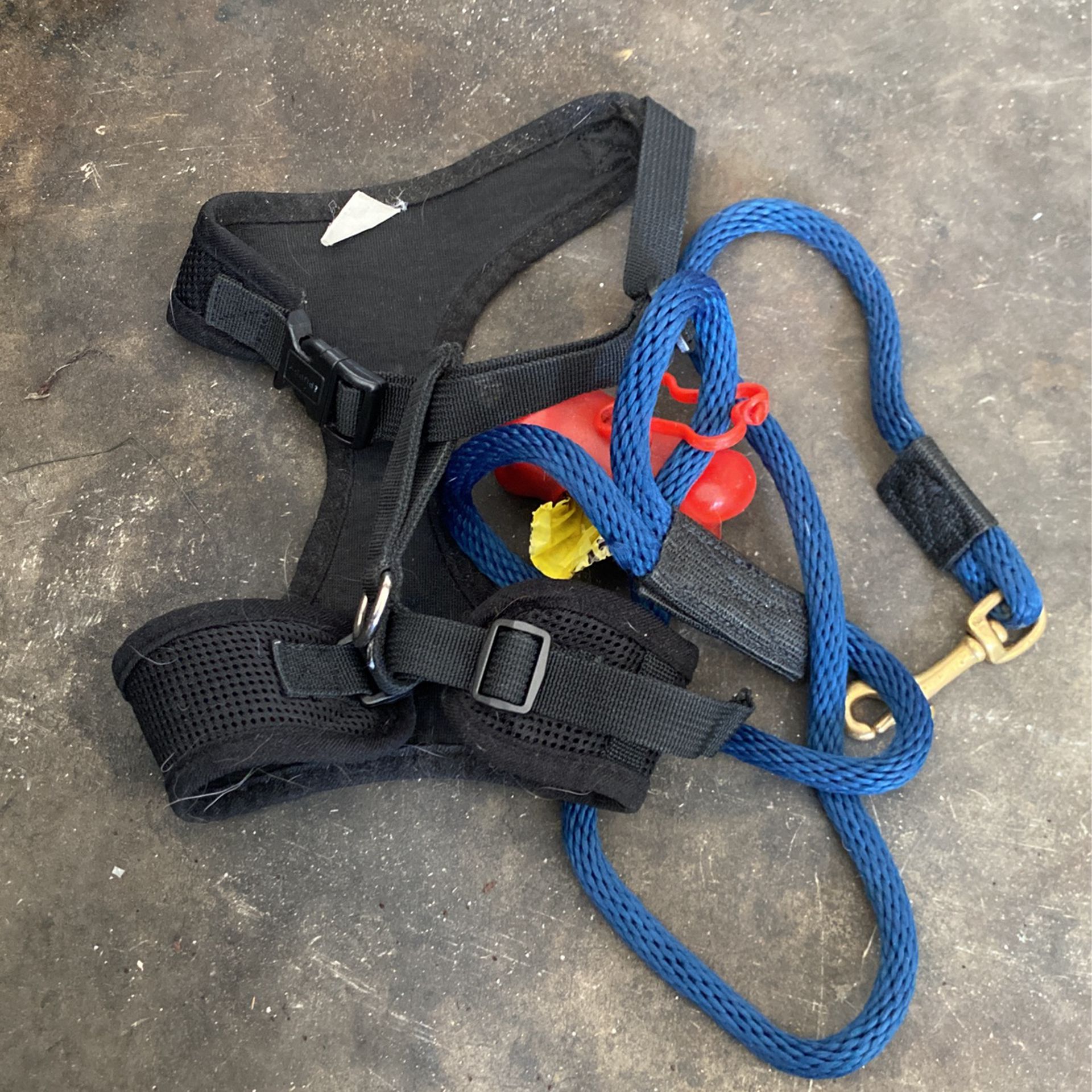 Medium Size Puppy Harness And Leash Free Poop Bag Carrier