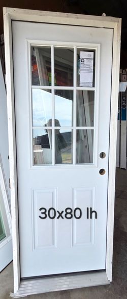 Exterior door 30x80 lh & storm door