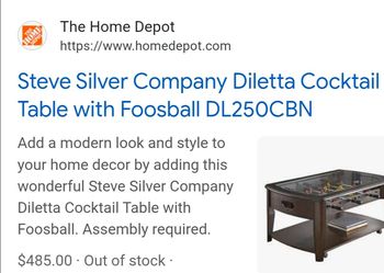 Coffee table/Foosball table