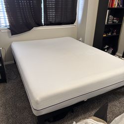 Purple mattress and frame