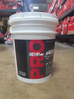 Behr PRO e600 Exterior Flat Paint 4.94 Gallon