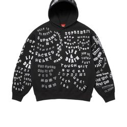 Supreme Too Deadly Hoodie Size Large