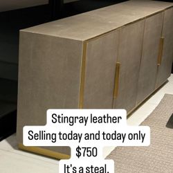 Stingray Leather Cabinet 