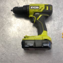 96091 Ryobi P215 18v Lithium Ion 1/2” Drill Driver W/ 1.5ah Battery 584567