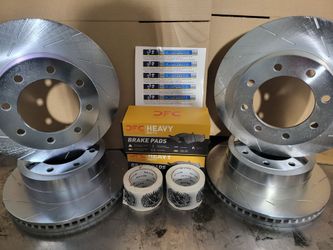 2024 Ford F350 4x4 SLOT ROTORS also DRILL SLOT rotors plus heavy duty pads EBC SLOT