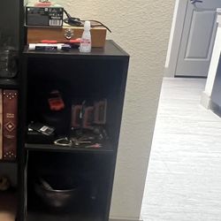 $35 OBO Small Dark Brown 3 Bookshelf. Bookcase. 