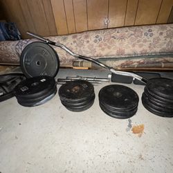 250 Pounds of weights 