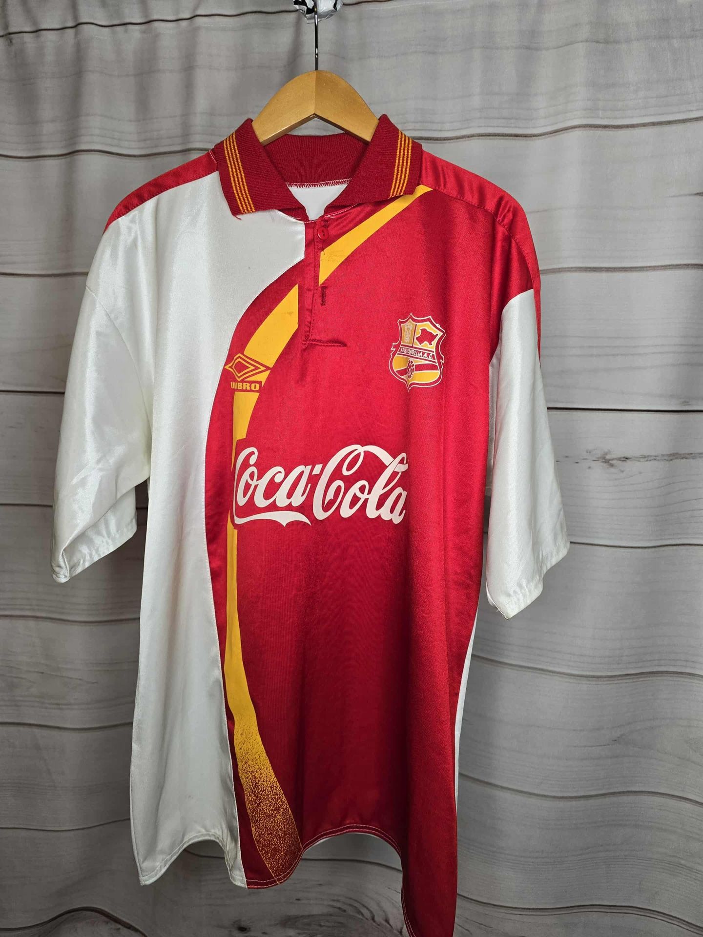 Vintage Umbro Athletico Morelia Soccer Jersey Rare 90s Ac Sol Coca Cola