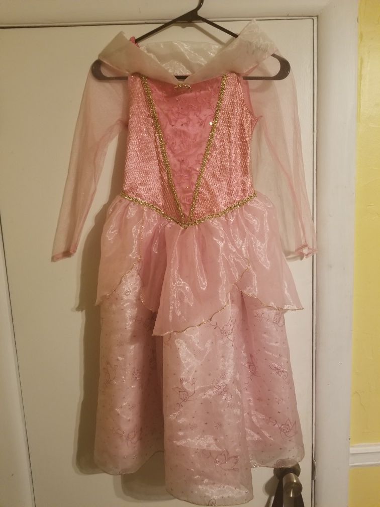 Girls Disney store Costume dress up Sleeping beauty