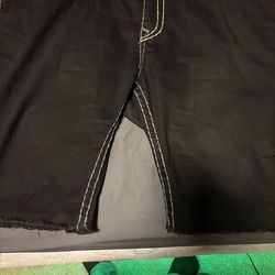 Black & Gold True Religion Shorts