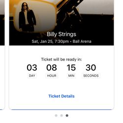 3 Tickets To Billy Strings Jan 25th Ball Arena, Denver CO