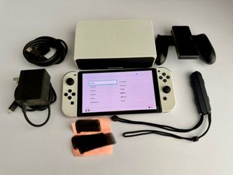 Nintendo Switch OLED White l 3 Games l 128GB SanDisk microSD Card