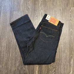 LEVI’S 501 Men’s Jeans Size 34x30 Button Fly Straight Leg Charcoal Gray NWT