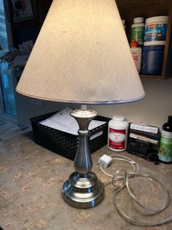 Brushed Nickel Table Lamp