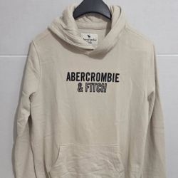 Abercrombie Kids Embroidered Logo Sweatshirt Tan Size 15/16
