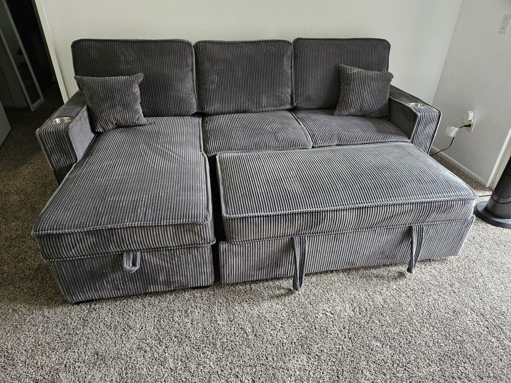 Sofa PULL out BED & STORAGE $398