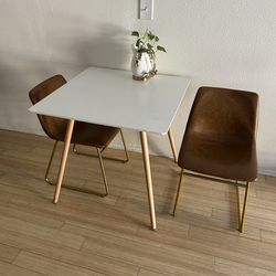 Table and chairs