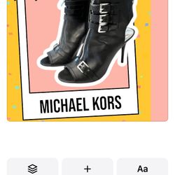 Michael Kors Black Mule Pump 