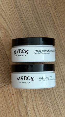 MVRCK High Hold Pomade — Firm Hold + High Shine & MVRCK Dry Paste — Medium Hold + Matte Finish