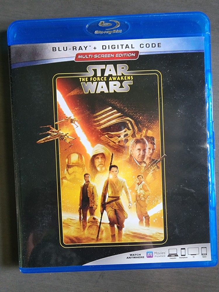 Star Wars The Force Awakens Blu Ray (Digital Code Not Included)
