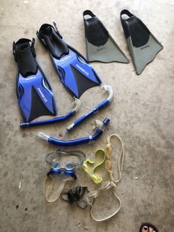 Swim fins Blue ones available
