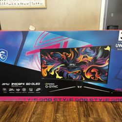 (New) MSI MPG 341CQPX QD-OLED 34" 1440p HDR 240 Hz Curved Ultrawide Gaming Monitor
