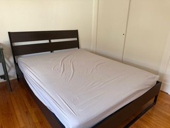 Queen Bed Frame and mattress