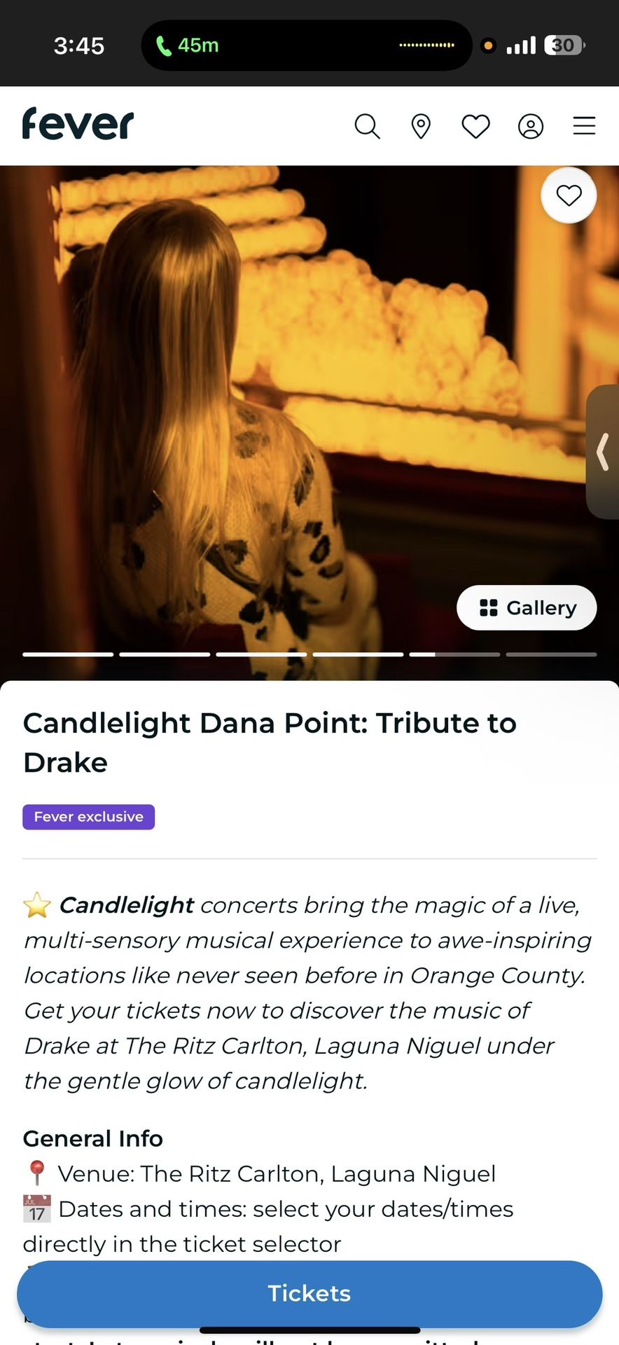 Drake SOLD OUT Candlelight Concert!