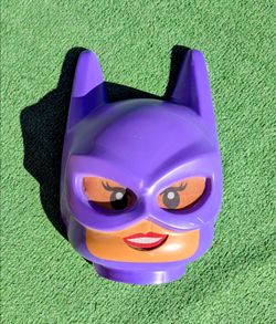 Girl's Lego Batman Movie Batgirl Halloween Costume Mask Kids Small 4-6X Cracked